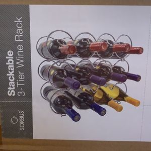 Stackable 3-Teri rack metal